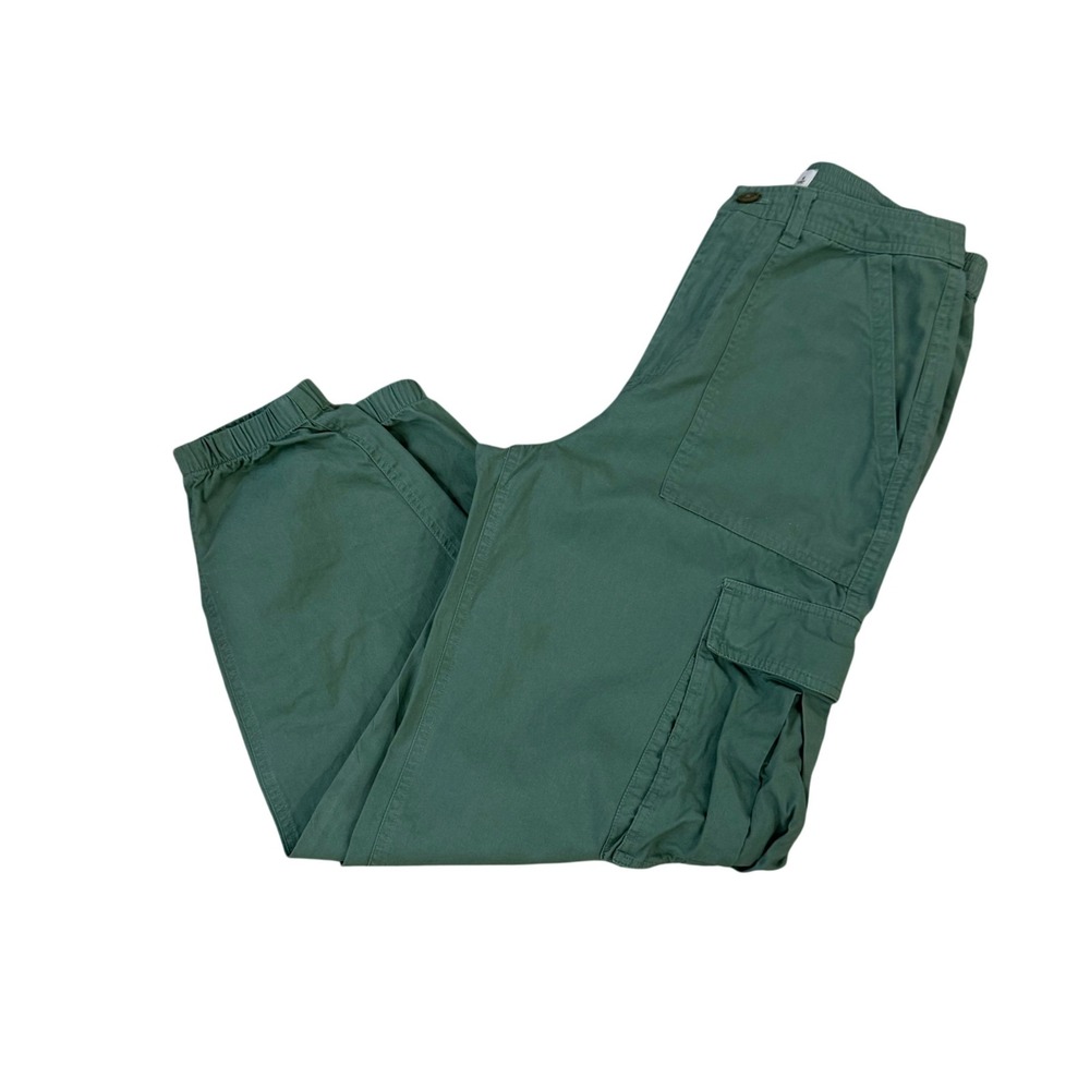 Abercrombie & Fitch Cargo Pants Olive Green Cotton Blend Womens Size Small